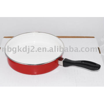 enamel cooking pan with bakelite handle